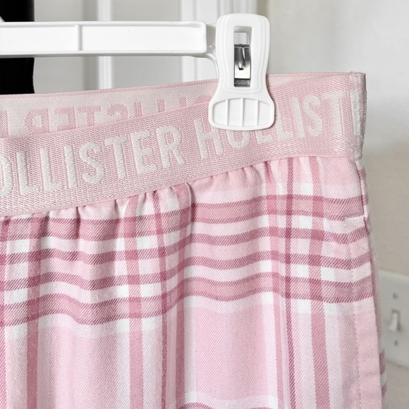 Hollister 24/7 Baggy Flannel Pajama Pants Pink Plaid NWOT - Picture 8 of 12